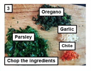 Chop the ingridients_ the sauce lab