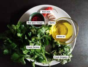 Ingridienst Sauce Chimichurri- The sauce lab