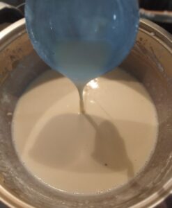 Sauce bechamel ready to be served.